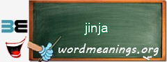 WordMeaning blackboard for jinja